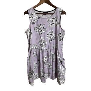 Nooworks Micotti Snakes Sleeveless Mini Dress Pockets Womans XL